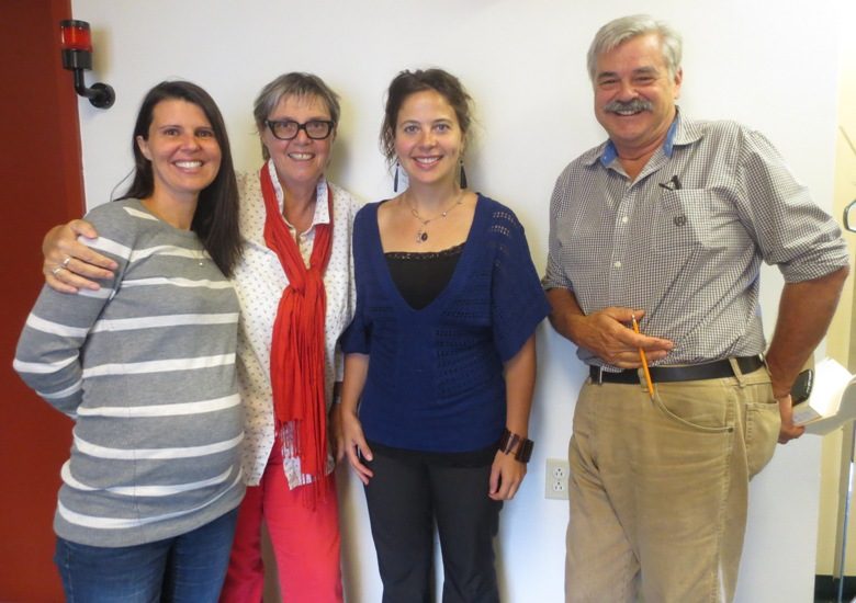 Anne-Laure Jeanson, Clotilde Seille, Juliana Leveillé-Trudel et François Côté Anne-Laure Jeanson, Clotilde Seille, Juliana Leveillé-Trudel et François Côté