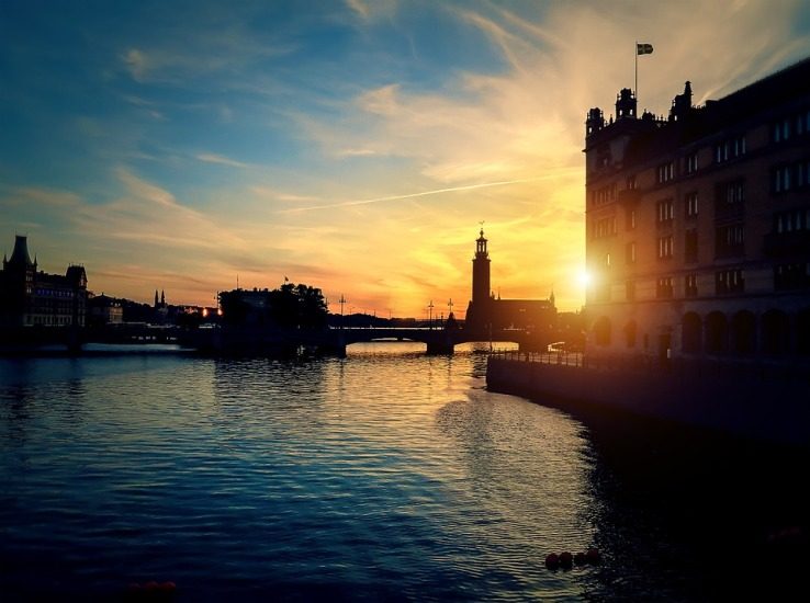 Couché de Soleil à Stockholm