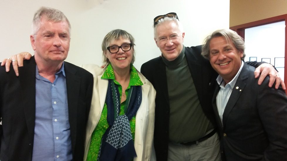 Gérald Cousineau, Clotilde Seille, Alain Lefèvre et Georges Nicholson. 