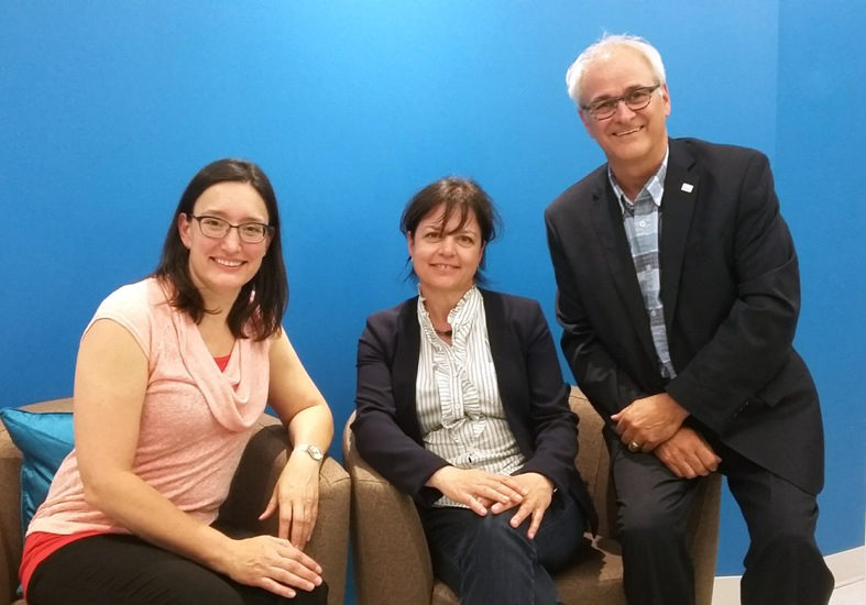 Dre Marie-Josée Sénécal, Diane Felice et Michel Poulin.