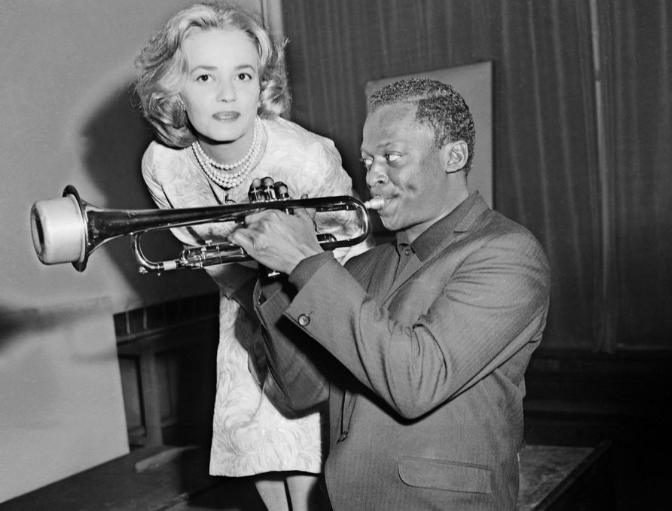 Jeanne Moreau et Miles Davis