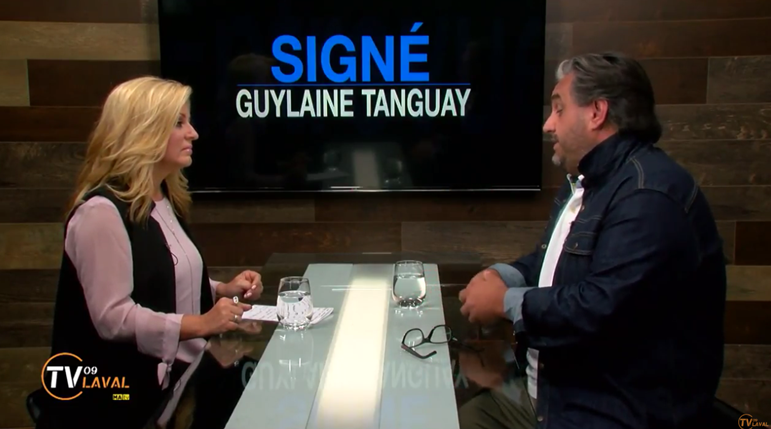 Guylaine Tanguay en entrevue avec Marc Hervieux.