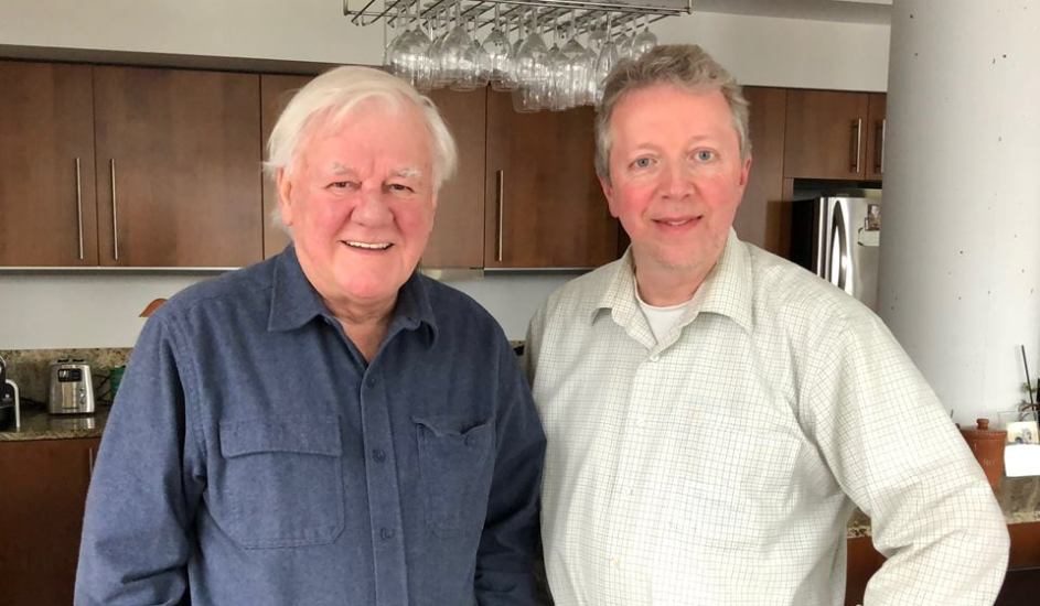Dr Yves Lamontagne et l'animateur Yvan Bujold.