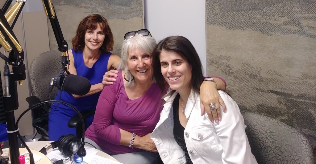 Arlette avec ses deux invitées