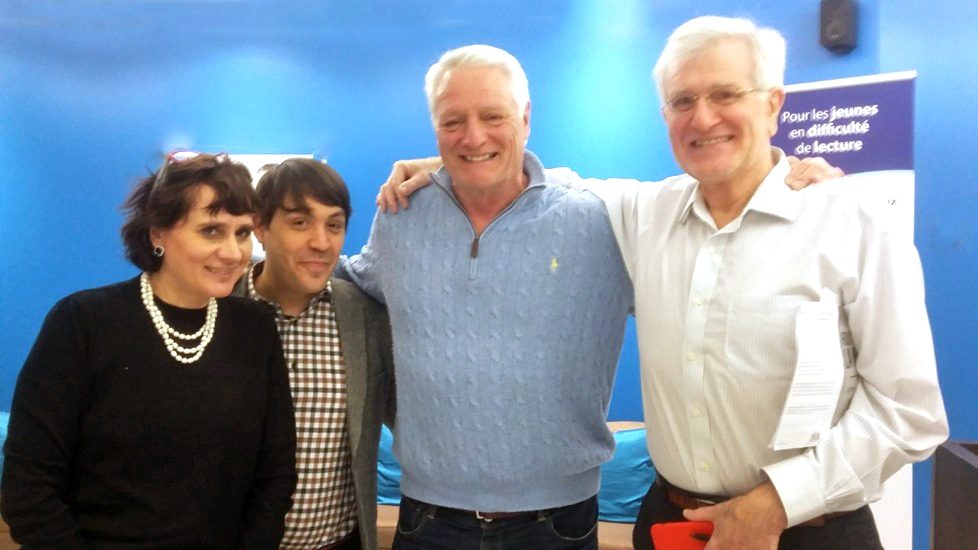 Catherine Bourderon, Benoît Racette, Pierre Caraig et Dr François Barruel. 