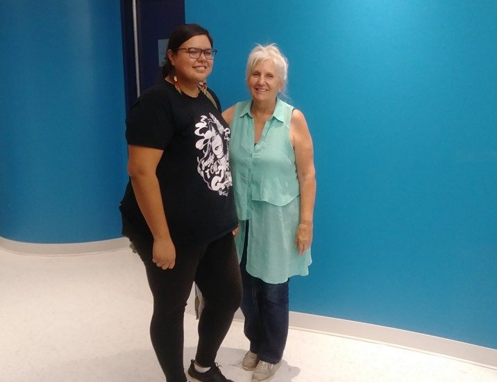 Marie-Christine Petiquay et Arlette.