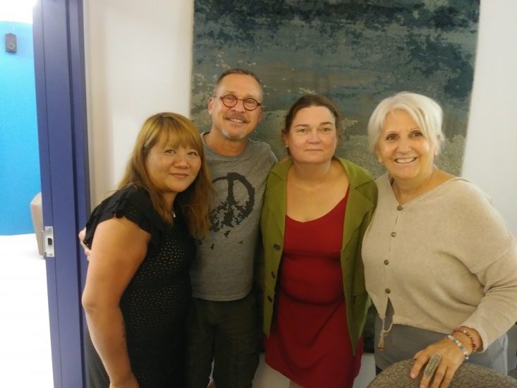 Arlette et ses invités. 