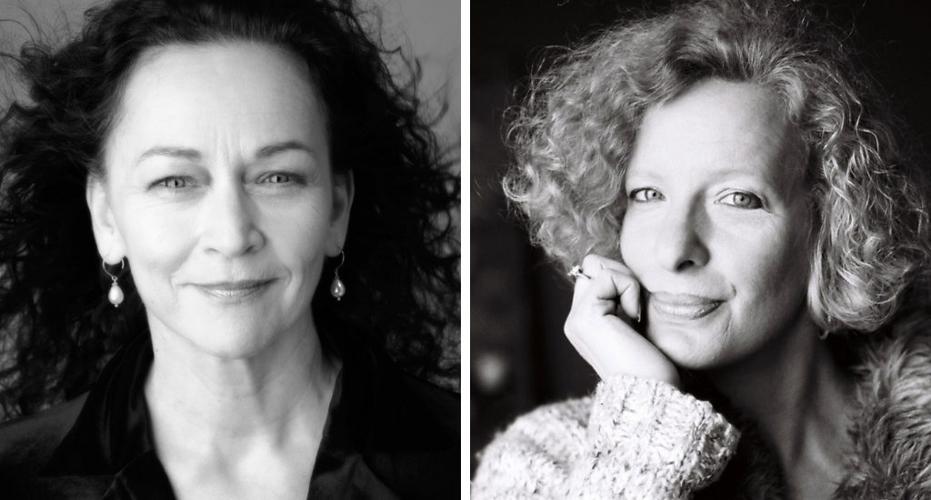 Sylvie Drapeau et Sylvie Brien (photos de presse des éditeurs, en noir et blanc.)