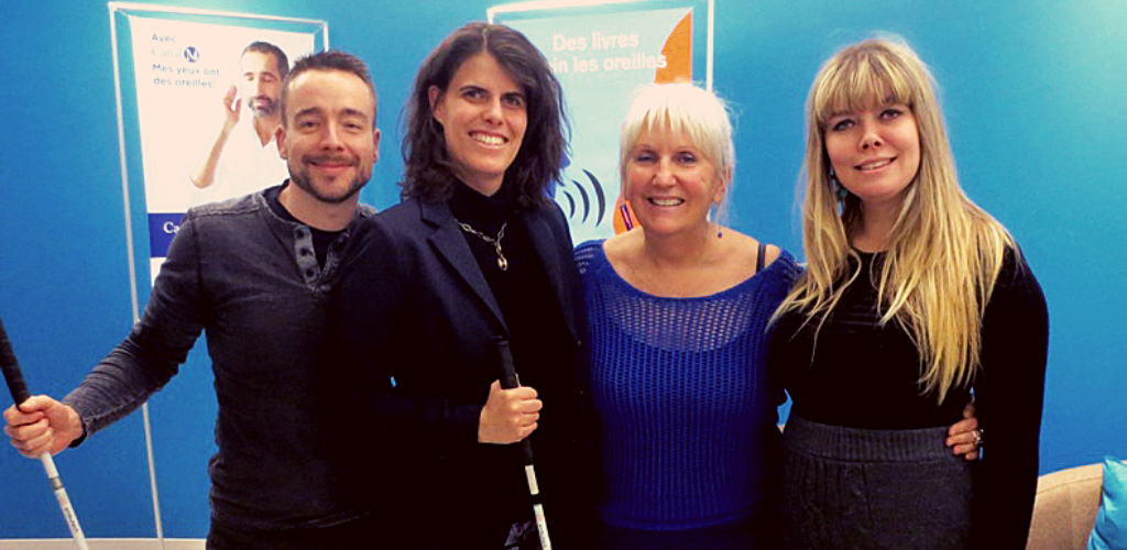 Arlette en compagnie de ses invités