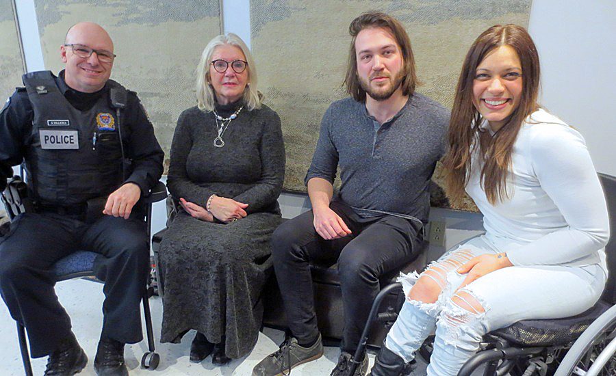 Ghyslain Vallières, Andrée Ruffo, aurent Trépanier Capistran et Émanuelle Robitaille.