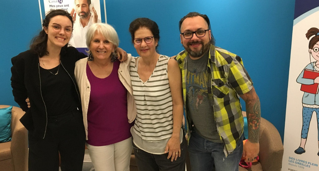 Arlette entourée de ses invités du 19 juillet 2019