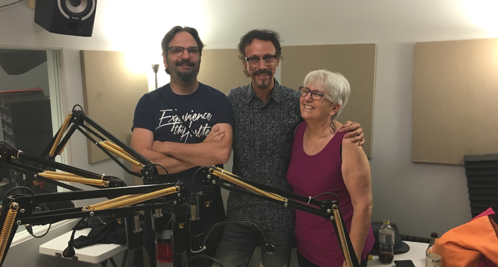 Arlette entourée de ses invitées du 2 juillet 2019