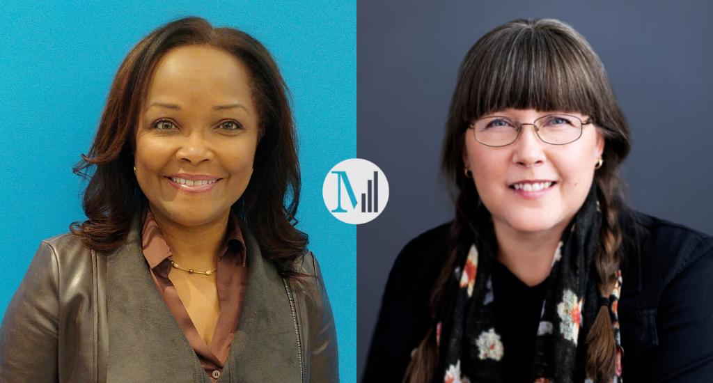 montage de deux photos. portrait de Marjorie Théodore et de Mylène Gilbert-Dumas