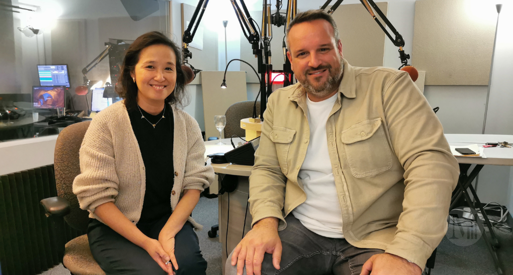 Mai Duong et Daniel Lanteigne en studio 