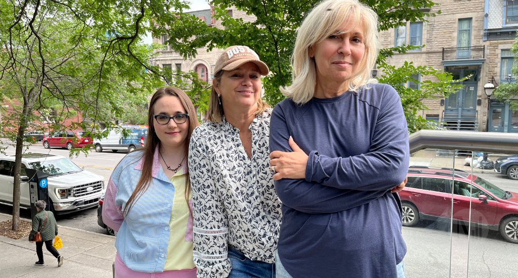 Portrait de Chantal, Nathalie et Clarence.