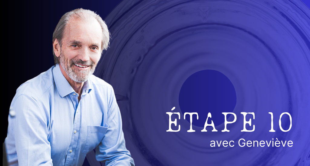 Titre : Étape 10 avec Geneviève. Portrait de Robert Piché.