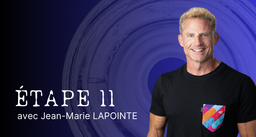 Titre : Étape 11 avec Jean-Marie Lapointe. Portrait de Jean-Marie Lapointe.