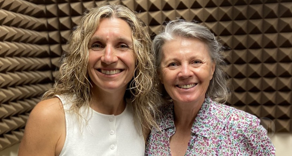 Pascale Blais Morin et Marthe Saint-Laurent prennent la pose. 