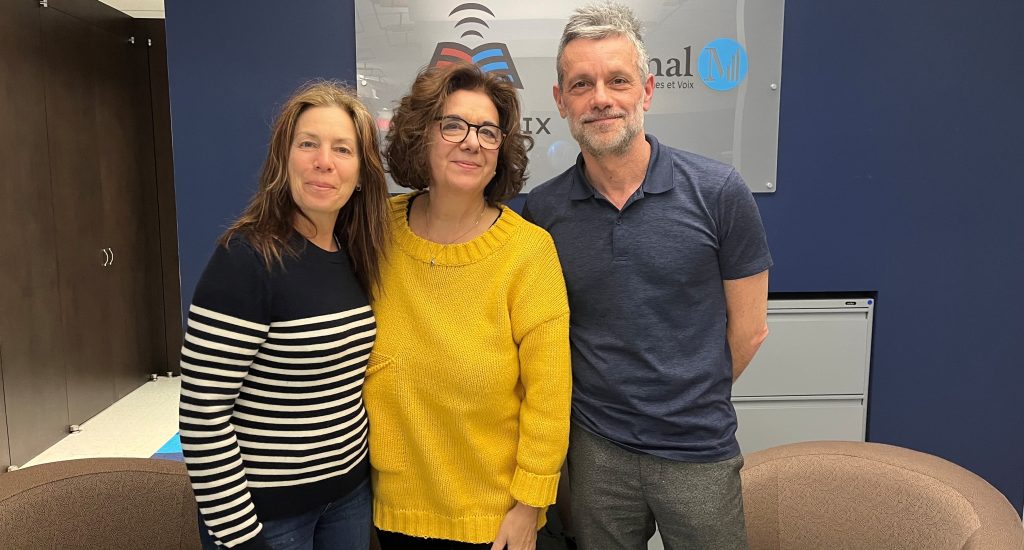 photo avec Céline Bonnier et Olivier Bertrand (35e de La Chapelle, Scènes contemporaines) 