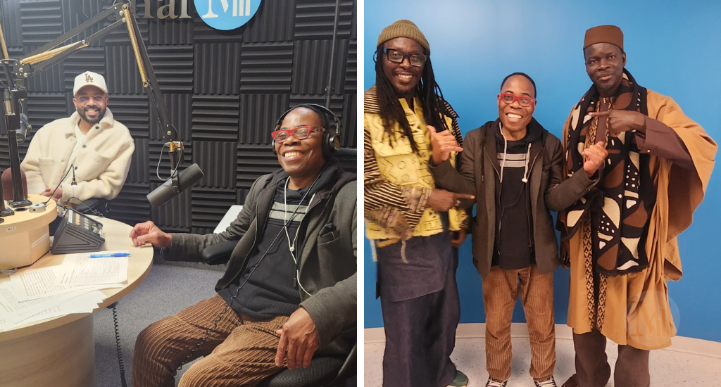 À gauche: Dee Joyce et Fulgence Bla. À droite:  Daara J 