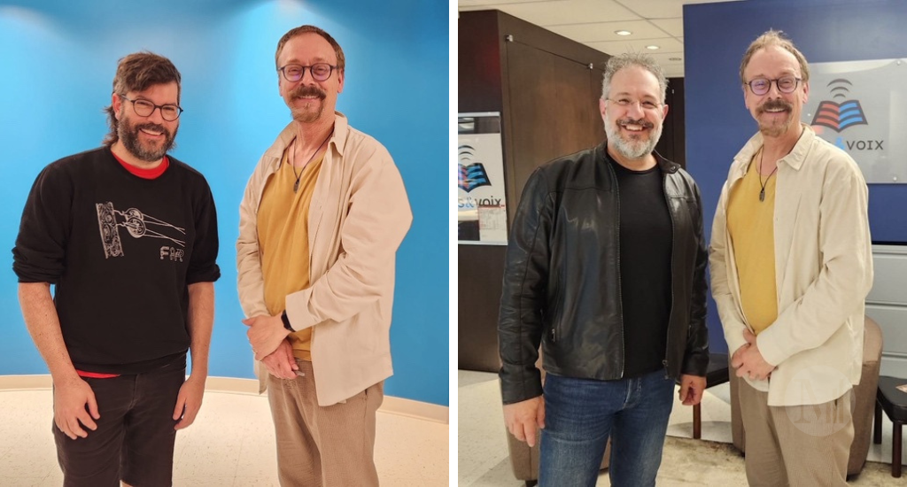 De gauche à droite: Hubert Sabino-Brunette, Denis-Martin Chabot et Nicolas Boulerice