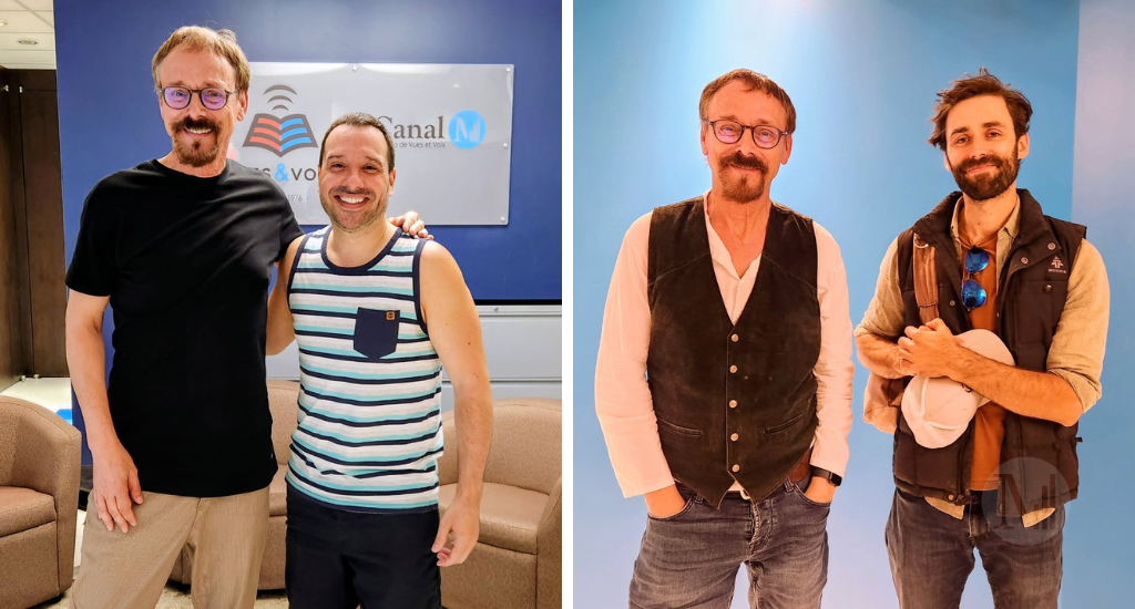 À gauche: Denis-Martin Chabot et David Corriveau. À droite: Olivier Arsenault 