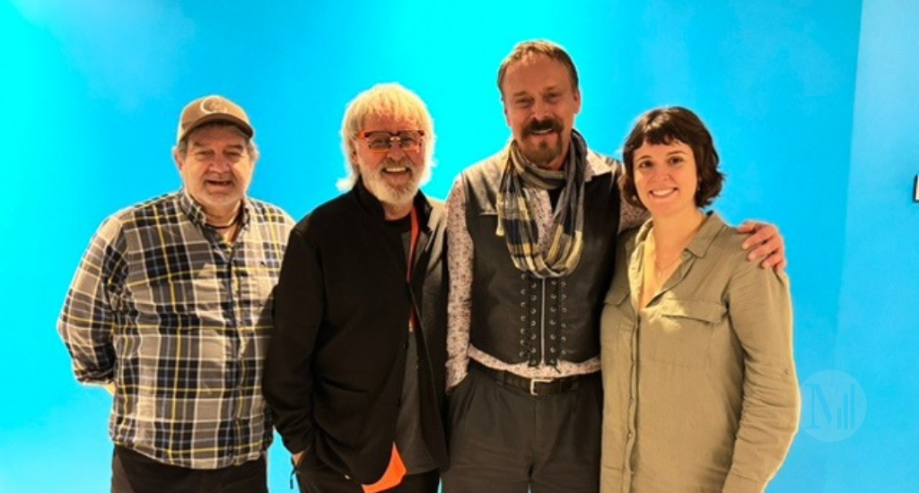 De gauche à droite: Pierre Perreault, Marc Alain Marticotte, Denis-Martin Chabot et Klervi Thienpont