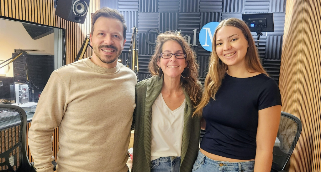 De gauche à droite: Mathieu Bouillon, Julie Châtelain et Émilie Boyer 