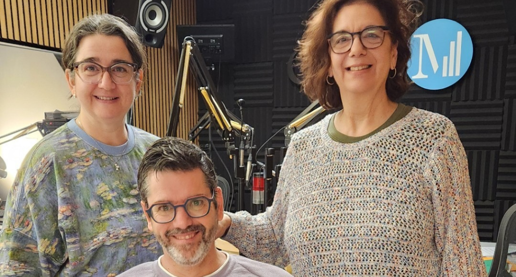 De gauche à droite: Fanny Allary, Guillaume Parent et Hélène Denis 