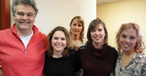 Photo : Jean-François Chicoine, Marianne Paquette,  Jennifer Mallin, Diane Toupin, et Catherine Desrosiers